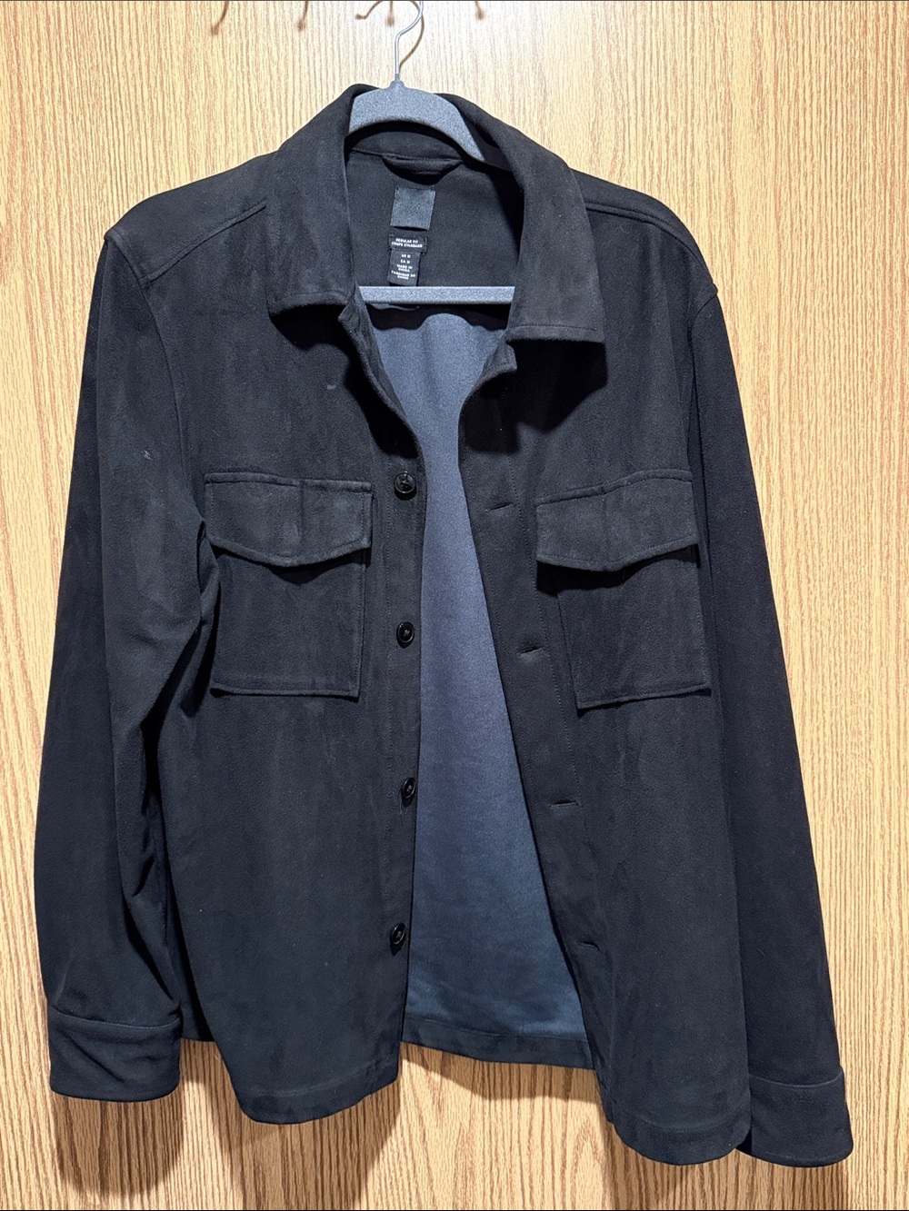 H&M Black Military-Style Button Jacket